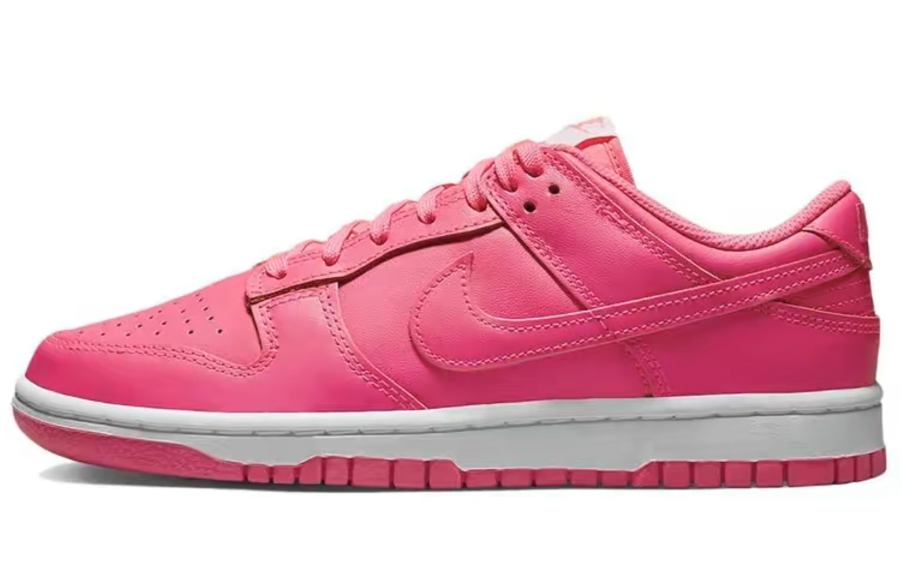 Sizing 【訂製球鞋】 Nike Dunk Low 熊貓惡作劇 夏日主題 朱顏粉面 做舊 復古 低筒 板鞋 女款 粉白