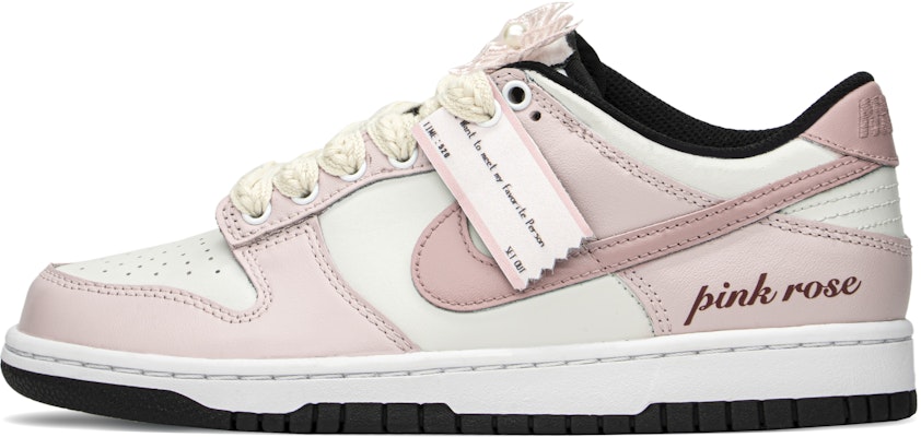 【訂製球鞋】 Nike Dunk Low FZBB 夏日公主 簡約 百搭 防滑耐磨 低筒 滑板鞋 女款 粉白 Buy 【訂製球鞋】 Nike Dunk Low FZBB 夏日公主 簡約 百搭 防滑耐磨 低筒 滑板鞋 女款 粉白