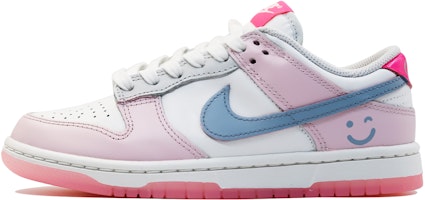 【定制球鞋】 Nike Dunk Low 520 "Summit White& Pink Foam" 微笑女孩 低筒 板鞋 女款 粉白 Buy 【定制球鞋】 Nike Dunk Low 520 "Summit White& Pink Foam" 微笑女孩 低筒 板鞋 女款 粉白