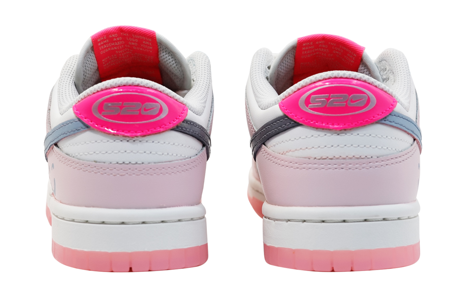 Shop (W) 나이키 덩크 로우 '화이트 핑크폼' (커스텀) FN3451-161(Team48-微笑女孩)