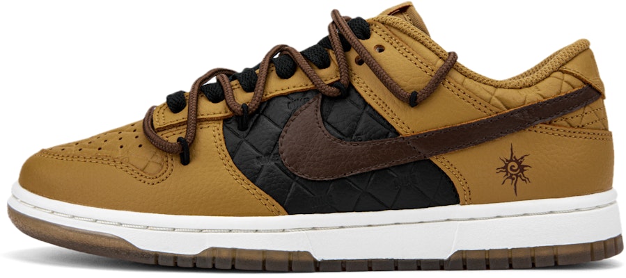【客製球鞋】Nike Dunk Low 手繪 改色 太陽圖騰 美拉德色系 解構雙鞋帶 復古 百搭 防滑 低筒 板鞋 女款 黑棕 Buy 【客製球鞋】Nike Dunk Low 手繪 改色 太陽圖騰 美拉德色系 解構雙鞋帶 復古 百搭 防滑 低筒 板鞋 女款 黑棕