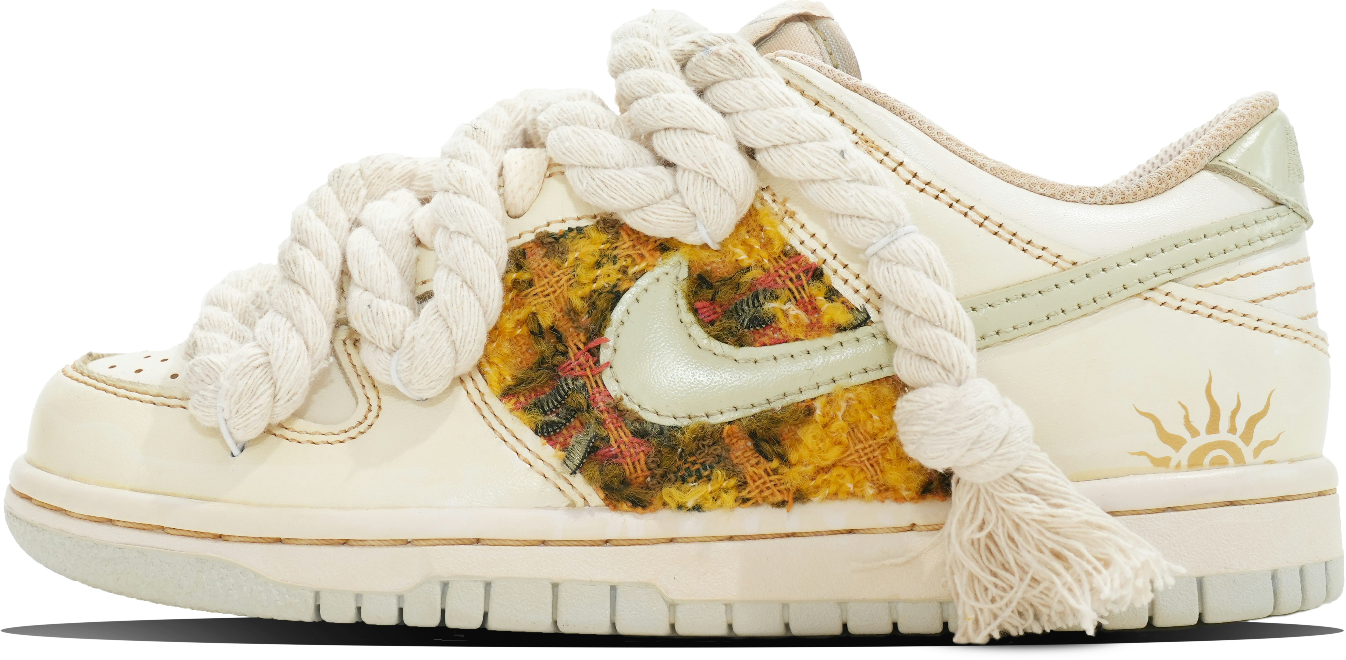 custom-shoes-women-nike-dunk-low-sunflower-aged-hemp-deconstructed-off-white