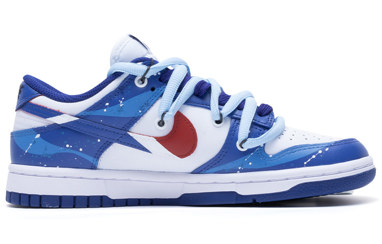 Order (W) 나이키 덩크 로우 '선라이즈 웨이브 스플래시' (커스텀) DD1503-119(TeamR-女款旭日海浪蓝白红)