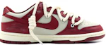 Order 【定製球鞋】 Nike Dunk Low 散秋楓晚 復古做舊 刺繡標牌 麻繩解構鞋帶 低幫 板鞋 女款 紅白