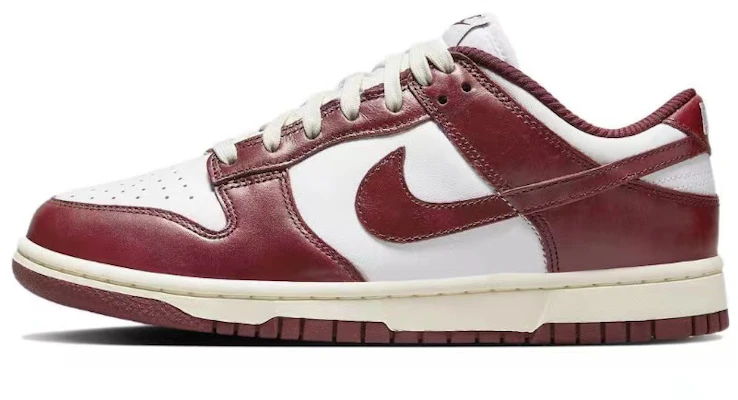 【定製球鞋】 Nike Dunk Low 散秋楓晚 復古做舊 刺繡標牌 麻繩解構鞋帶 低幫 板鞋 女款 紅白 Sizing 【定製球鞋】 Nike Dunk Low 散秋楓晚 復古做舊 刺繡標牌 麻繩解構鞋帶 低幫 板鞋 女款 紅白