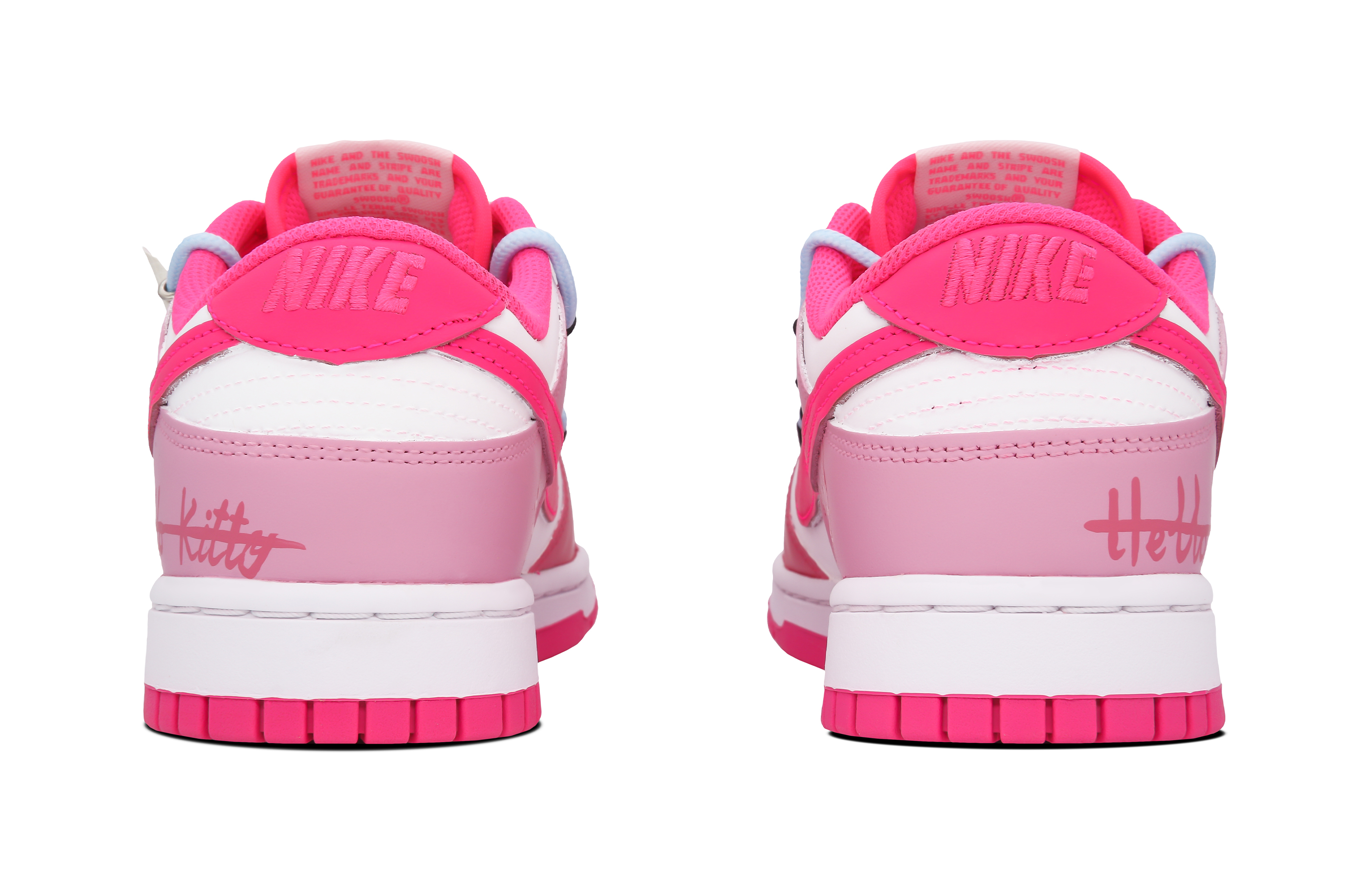 Shop (W) [Sepatu Custom] Nike Dunk Low 'Hello Kitty Manis Imut Merah Putih' DZ5196-600(Team28-女款甜酷KT猫)