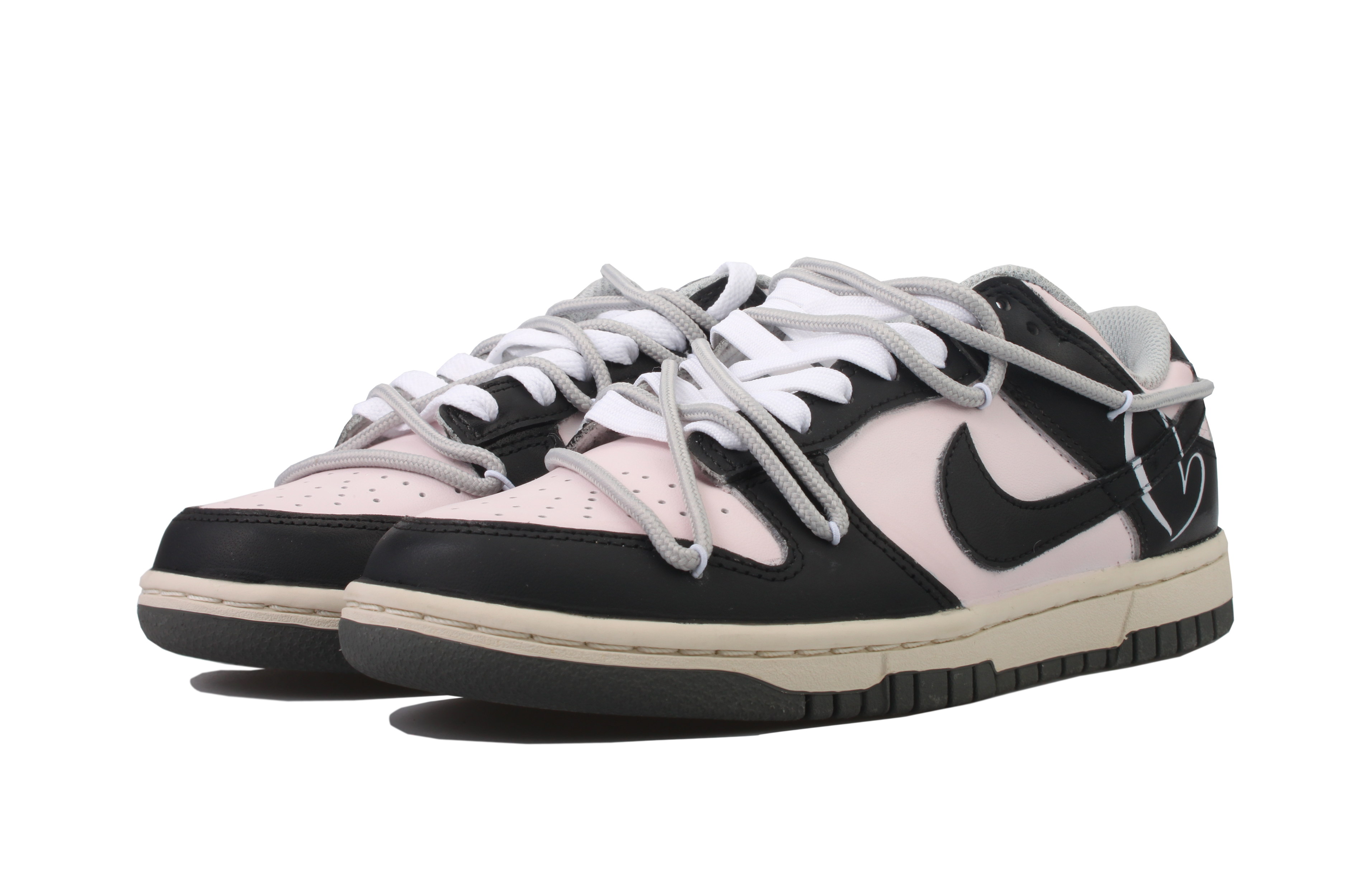 Lookbook (W) [Zapatillas Personalizadas] Nike Dunk Low 'Sweetheart Rosa-Negro' DD1503-117(Team33-甜心辣妹S-BOX)