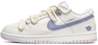 Buy 【定制球鞋】Nike Dunk Low 芋泥波波 小花朵 低幫 板鞋 女款 黑白紫
