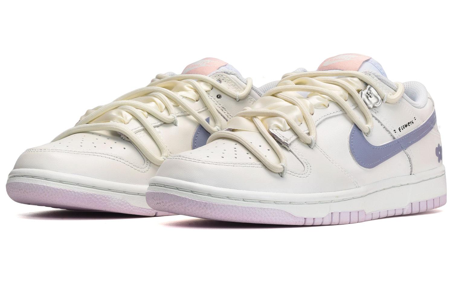 Lookbook (W) [Sepatu Kustom] Nike Dunk Low 'Taro Boba Petite Flower' DD1503-001(TeamE-女款芋泥波波黑白紫)