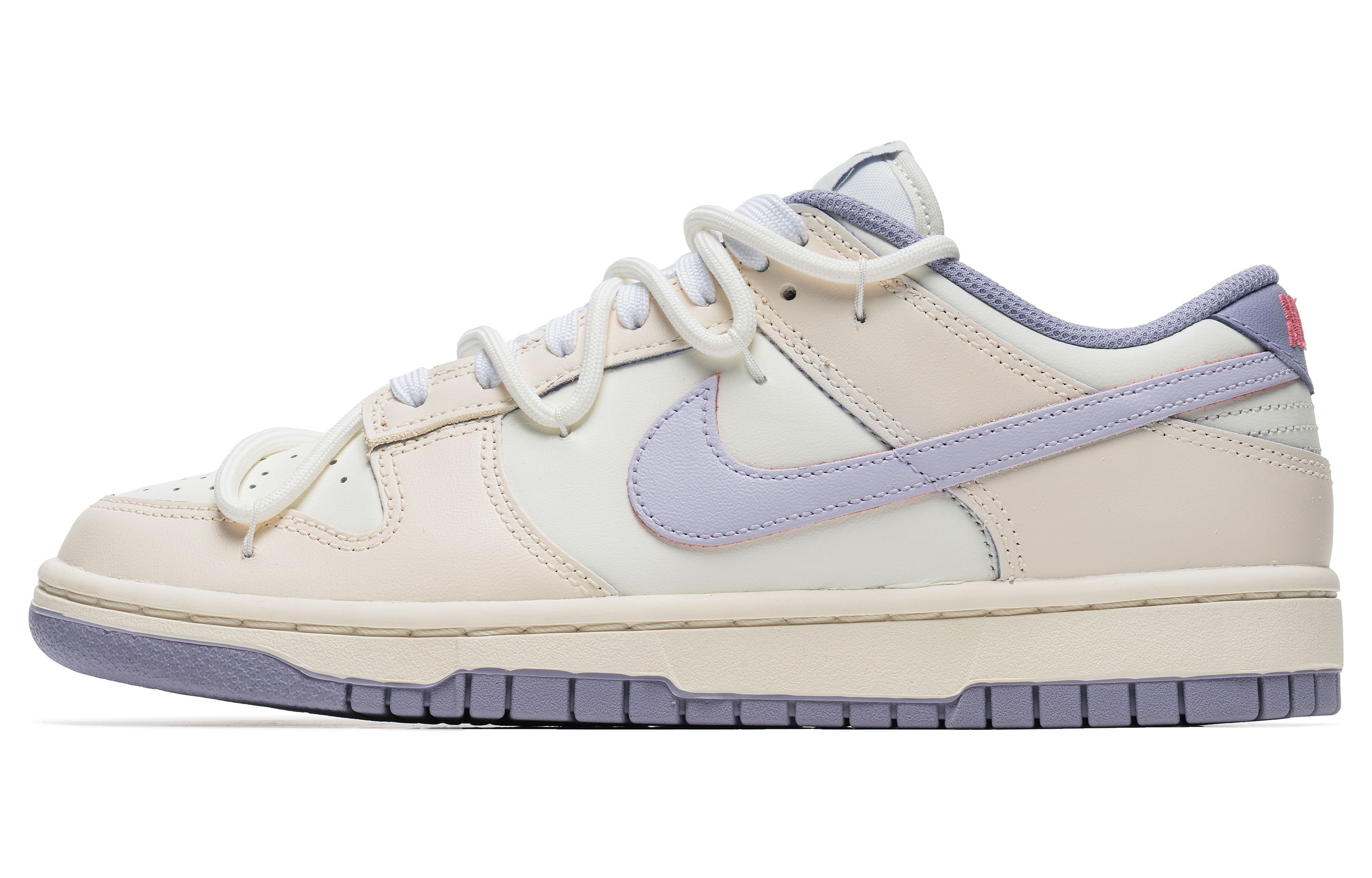 Buy 【客製球鞋】Nike Dunk Low 芋頭香草 簡約百搭 解構雙鞋帶 低筒板鞋 女款 白紫