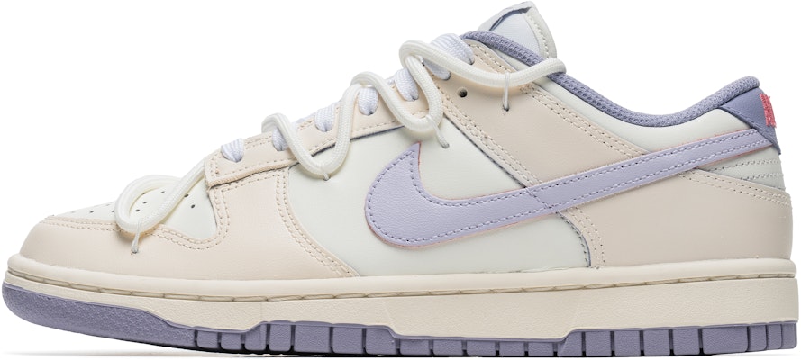 【客製球鞋】Nike Dunk Low 芋頭香草 簡約百搭 解構雙鞋帶 低筒板鞋 女款 白紫 Buy 【客製球鞋】Nike Dunk Low 芋頭香草 簡約百搭 解構雙鞋帶 低筒板鞋 女款 白紫