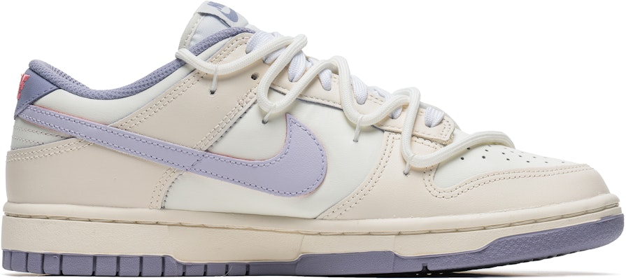 【客製球鞋】Nike Dunk Low 芋頭香草 簡約百搭 解構雙鞋帶 低筒板鞋 女款 白紫 Order 【客製球鞋】Nike Dunk Low 芋頭香草 簡約百搭 解構雙鞋帶 低筒板鞋 女款 白紫