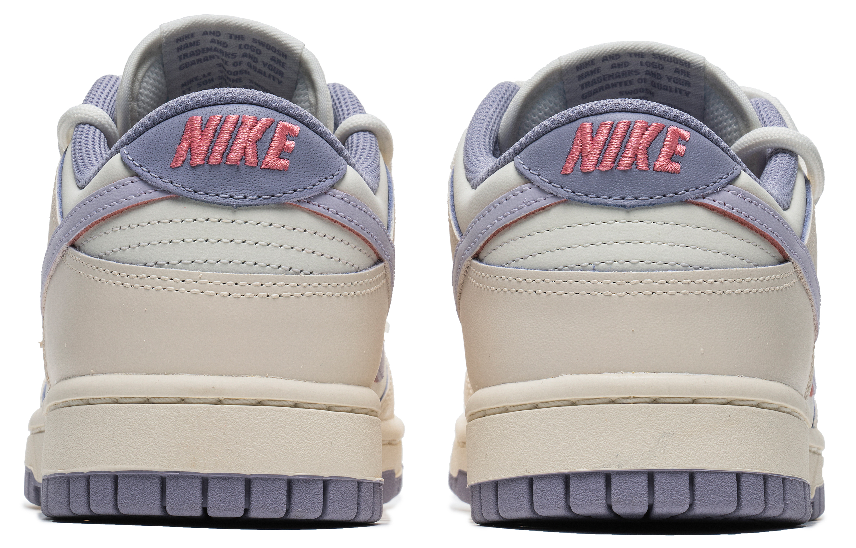 Shop 【客製球鞋】Nike Dunk Low 芋頭香草 簡約百搭 解構雙鞋帶 低筒板鞋 女款 白紫