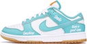 Buy 【定製球鞋】Nike Dunk Low Teal Zeal 復古主題 學院風 休閒 蒂芙尼 塗鴉 做舊 高街 低幫 板鞋 女款 白綠