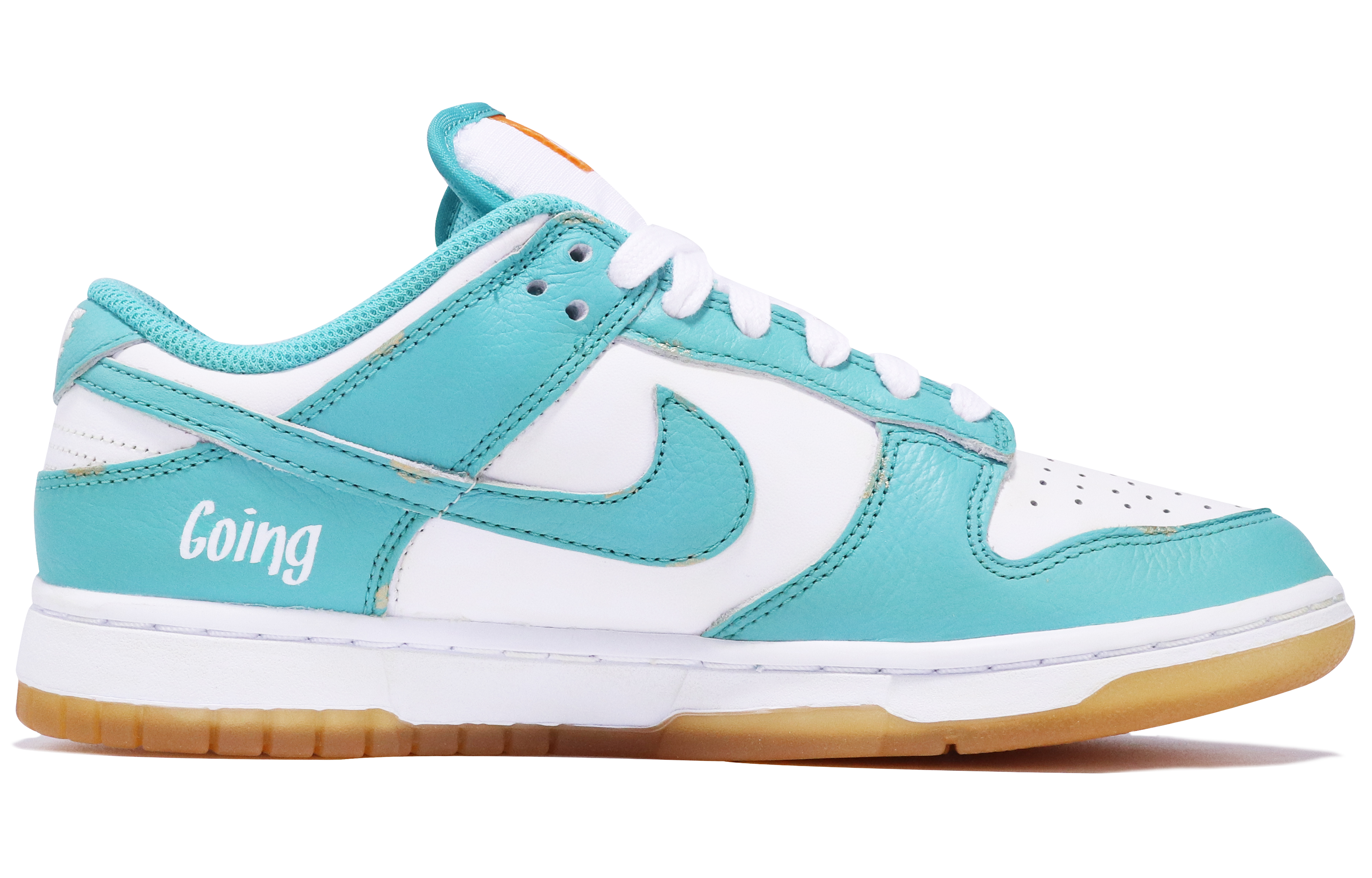 Order (W) [Zapatillas Personalizadas] Nike Dunk Low 'Teal Zeal Graffiti' DV2190-100(TeamTen-女款DK复古文字)