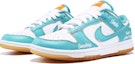 Lookbook 【定製球鞋】Nike Dunk Low Teal Zeal 復古主題 學院風 休閒 蒂芙尼 塗鴉 做舊 高街 低幫 板鞋 女款 白綠