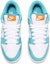 Shop 【定製球鞋】Nike Dunk Low Teal Zeal 復古主題 學院風 休閒 蒂芙尼 塗鴉 做舊 高街 低幫 板鞋 女款 白綠