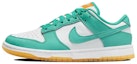 Sizing 【定製球鞋】Nike Dunk Low Teal Zeal 復古主題 學院風 休閒 蒂芙尼 塗鴉 做舊 高街 低幫 板鞋 女款 白綠
