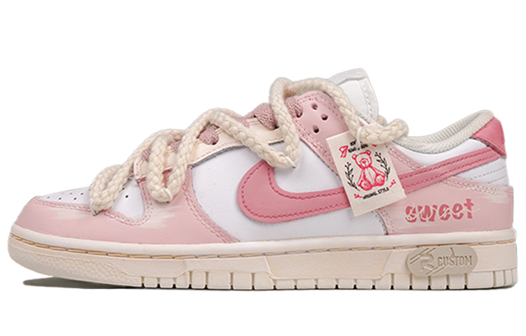 Buy (W) [定制鞋] 耐克Dunk Low '泰迪熊粉' DD1503-121(Team27-女款小熊甜心)