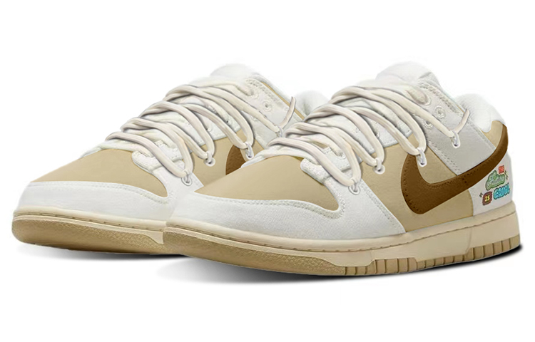 Lookbook 【定製球鞋】 Nike Dunk Low "未來為平等" 復古 小摩卡 低筒 滑板鞋 女款 白棕