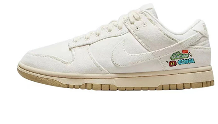 【定製球鞋】 Nike Dunk Low "未來為平等" 復古 小摩卡 低筒 滑板鞋 女款 白棕 Details for 【定製球鞋】 Nike Dunk Low "未來為平等" 復古 小摩卡 低筒 滑板鞋 女款 白棕