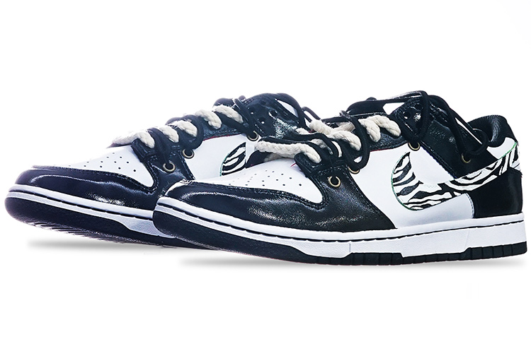 Lookbook (W) 【カスタムシューズ】(女性用) ナイキ ダンク ロー 'タイガーイヤー グリーンストライク' DD1503-106(TeamT-虎纹钩黑白)