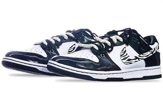 (W) 【カスタムシューズ】(女性用) ナイキ ダンク ロー 'タイガーイヤー グリーンストライク' DD1503-106(TeamT-虎纹钩黑白) Lookbook (W) 【カスタムシューズ】(女性用) ナイキ ダンク ロー 'タイガーイヤー グリーンストライク' DD1503-106(TeamT-虎纹钩黑白)