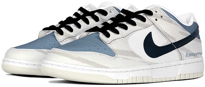 【客製球鞋】Nike Dunk Low 街頭穿搭 撕裂抓痕 "明日之子" 限定鞋盒 休閒 低筒 板鞋 女款 藍白 Shop 【客製球鞋】Nike Dunk Low 街頭穿搭 撕裂抓痕 "明日之子" 限定鞋盒 休閒 低筒 板鞋 女款 藍白