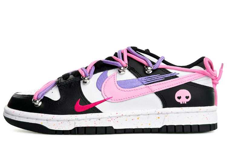 Buy (W) 나이키 덩크 로우 '트리플 스우시 핑크' (커스텀) FD4623-131(Team13-粉紫三勾)