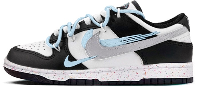 custom-shoes-women-nike-dunk-low-triple-swoosh-paint-splatter-black-blue
