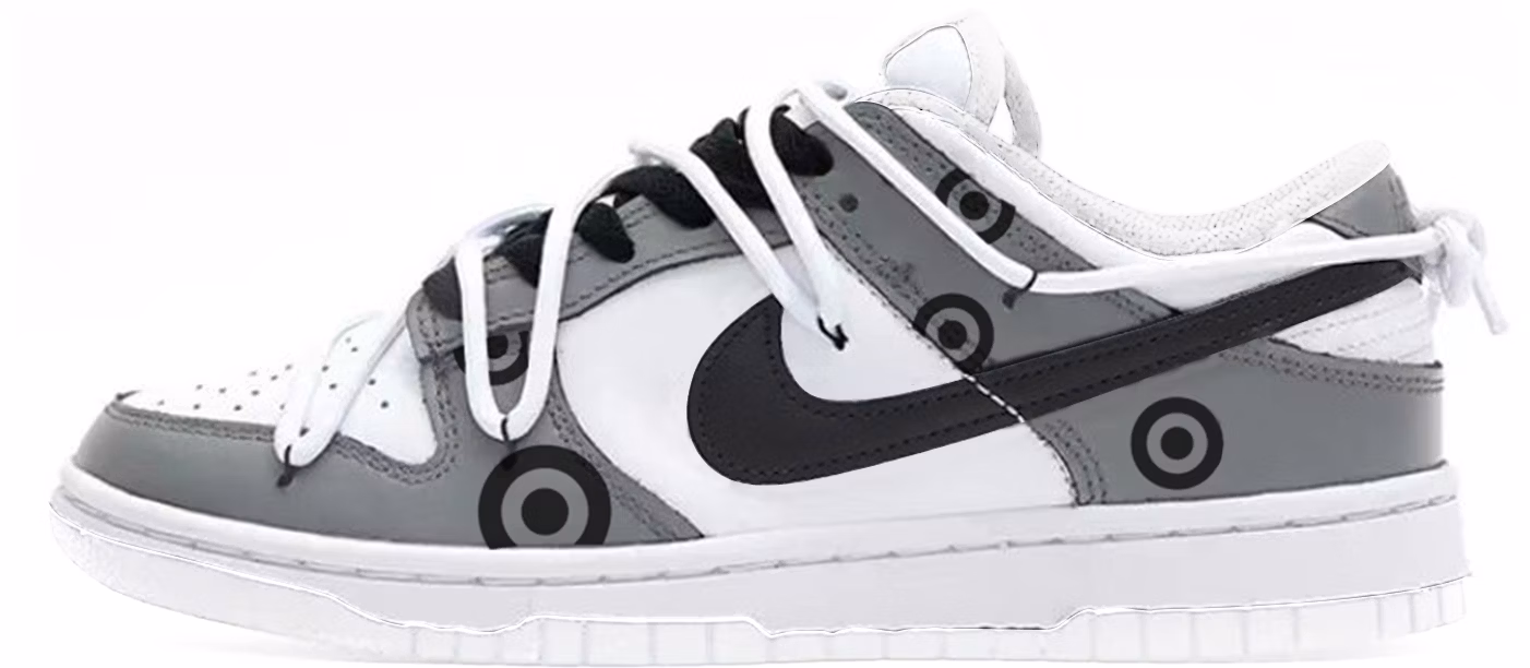 custom-shoes-women-nike-dunk-low-triple-white-grey