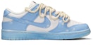 Order 【定制球鞋】Nike Dunk Low Triple White 解構風 浸染 潮流 低幫 板鞋 女款 藍白