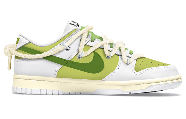 Order (W) Nike Dunk Low Blancas/Verde Manzana Desconstruidas DD1503-109(TeamY-女款复古涂鸦青苹果米绿)