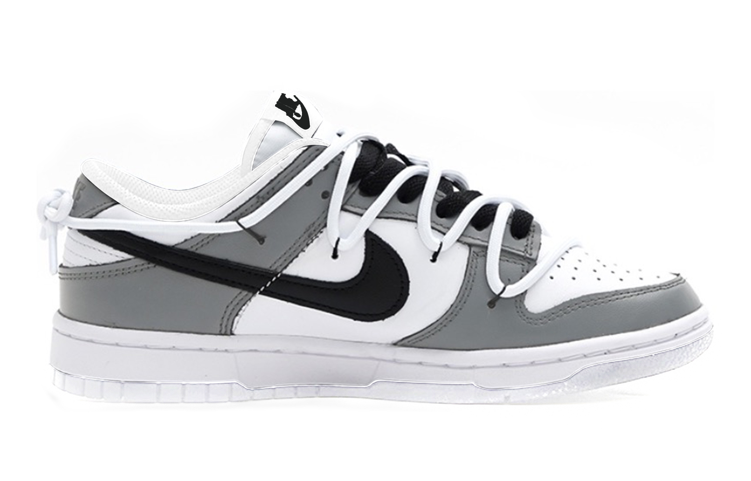 Order (W) 나이키 덩크 로우 '트리플 화이트 그레이' (커스텀) DD1503-109(Team48-野渡灰)