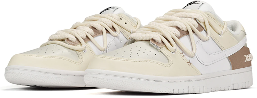 (W) ナイキ ダンク ロー "白 デコン ピンクステッチ" DD1503-109(TeamE-女款解构风缝线白粉) Lookbook (W) ナイキ ダンク ロー "白 デコン ピンクステッチ" DD1503-109(TeamE-女款解构风缝线白粉)