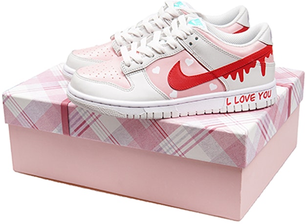 custom-shoes-women-nike-dunk-low-tropical-twist-pink-heart