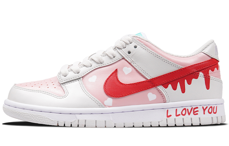 Lookbook 【定制球鞋】Nike Dunk Low “Tropical Twist” 噴繪 特殊鞋盒 愛意 滿滿流動的心 耐磨防滑 休閒 低幫 板鞋 女款 玫紅粉