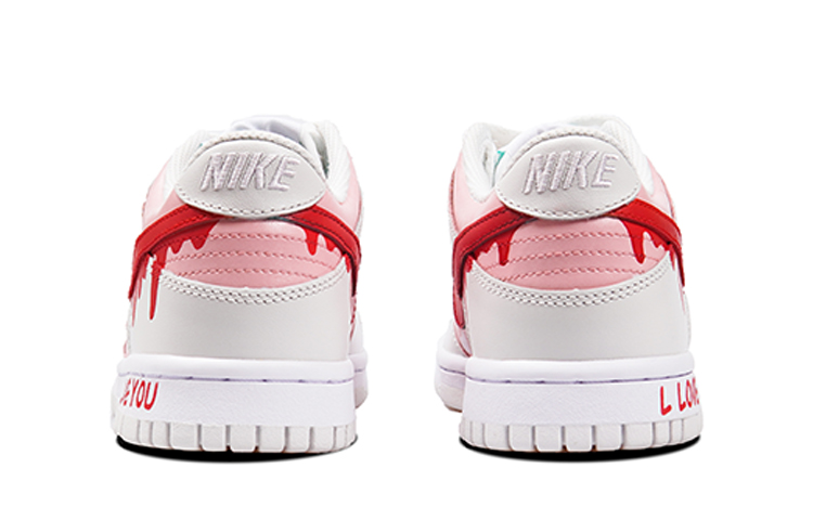 Details for 【定制球鞋】Nike Dunk Low “Tropical Twist” 噴繪 特殊鞋盒 愛意 滿滿流動的心 耐磨防滑 休閒 低幫 板鞋 女款 玫紅粉