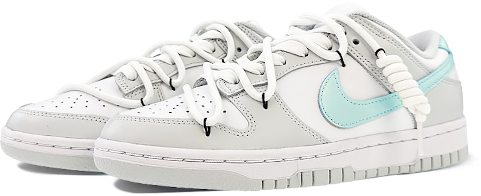 (W) 【定制鞋】耐克Dunk Low '蓝绿色解构' DD1503-103(Team40-女款绿松石绿) Lookbook (W) 【定制鞋】耐克Dunk Low '蓝绿色解构' DD1503-103(Team40-女款绿松石绿)