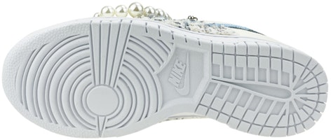 (W) ナイキ ダンク LOW ツイードパールリボン (Nike Dunk LOW Tweed Pearl Ribbon) DD7099-100(Team叁-女款贴布小香) Details for (W) ナイキ ダンク LOW ツイードパールリボン (Nike Dunk LOW Tweed Pearl Ribbon) DD7099-100(Team叁-女款贴布小香)