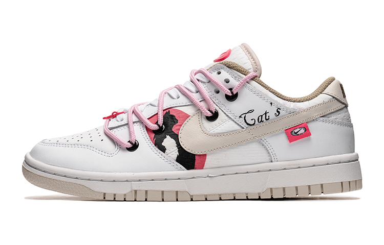 Buy (W) [定制鞋款] 耐克Dunk Low“情人节白粉” DX6060-121(TeamB-女款黑白猫I-BOX)