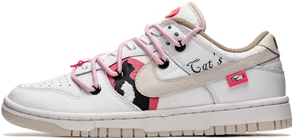 【客製球鞋】 Nike Dunk Low 野鶴製造 情人節系列 黑白貓 解構雙鞋帶 特殊禮盒 耐磨 低幫 板鞋 女款 白粉 Buy 【客製球鞋】 Nike Dunk Low 野鶴製造 情人節系列 黑白貓 解構雙鞋帶 特殊禮盒 耐磨 低幫 板鞋 女款 白粉