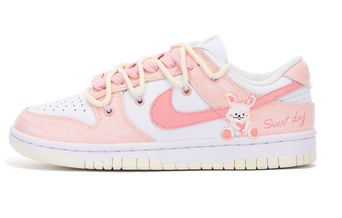 Buy (W) 나이키 덩크 로우 '발렌타인 화이트 세일' (커스텀) DD1503-121(Team拾伍-女款粉兔子S-BOX)