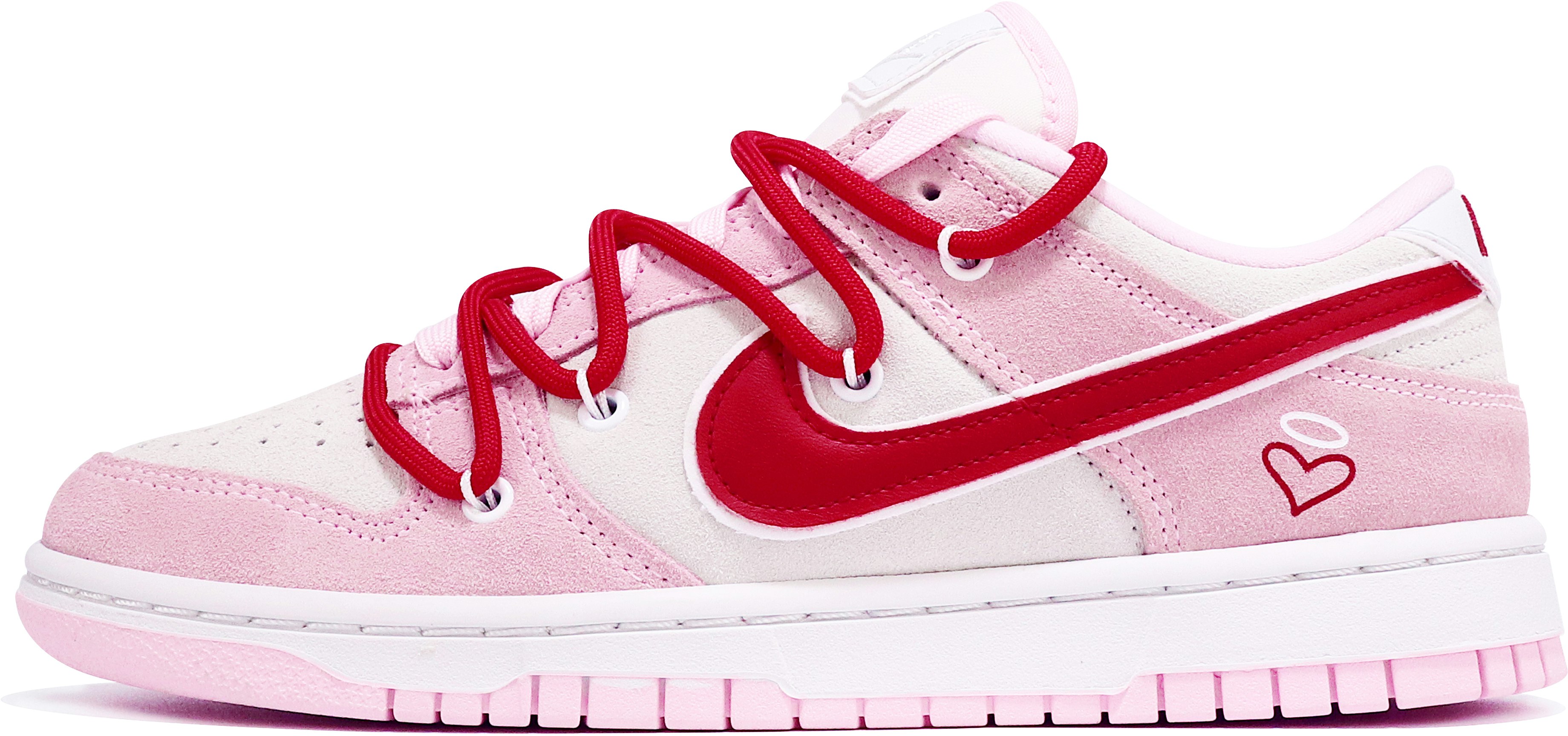 custom-shoes-women-nike-dunk-low-valentine-s-day-white-pink-dv-3054-600-team-ten