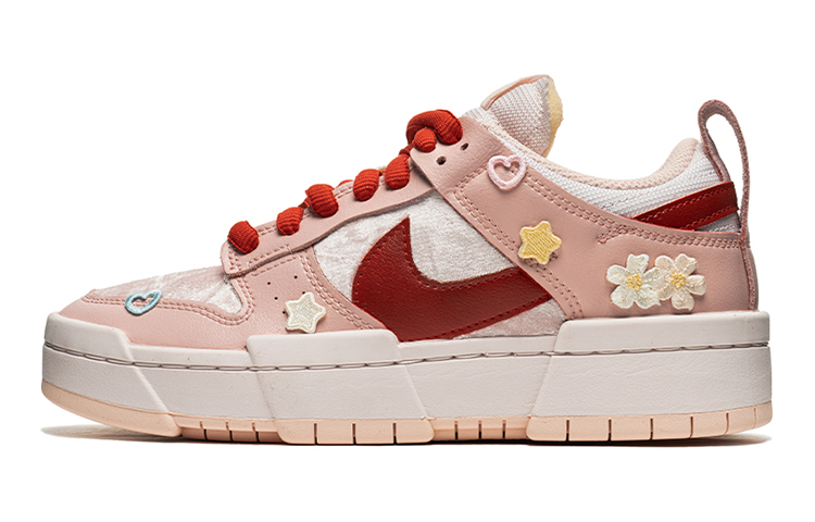 Buy (W) [定制鞋] 耐克Dunk Low“情人节白粉” CK6654-602(TeamB-女款立体小花I-BOX)