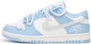 Buy (W) 나이키 덩크 로우 '발렌타인 블루실버' (커스텀) DD1503-123(Team拾伍-女款蓝银色)