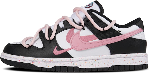 (W) Zapatillas Nike Dunk Low 'San Valentín Negro-Rosa Swoosh' FD4623-131(TeamP-女款黑粉彩点) Buy (W) Zapatillas Nike Dunk Low 'San Valentín Negro-Rosa Swoosh' FD4623-131(TeamP-女款黑粉彩点)