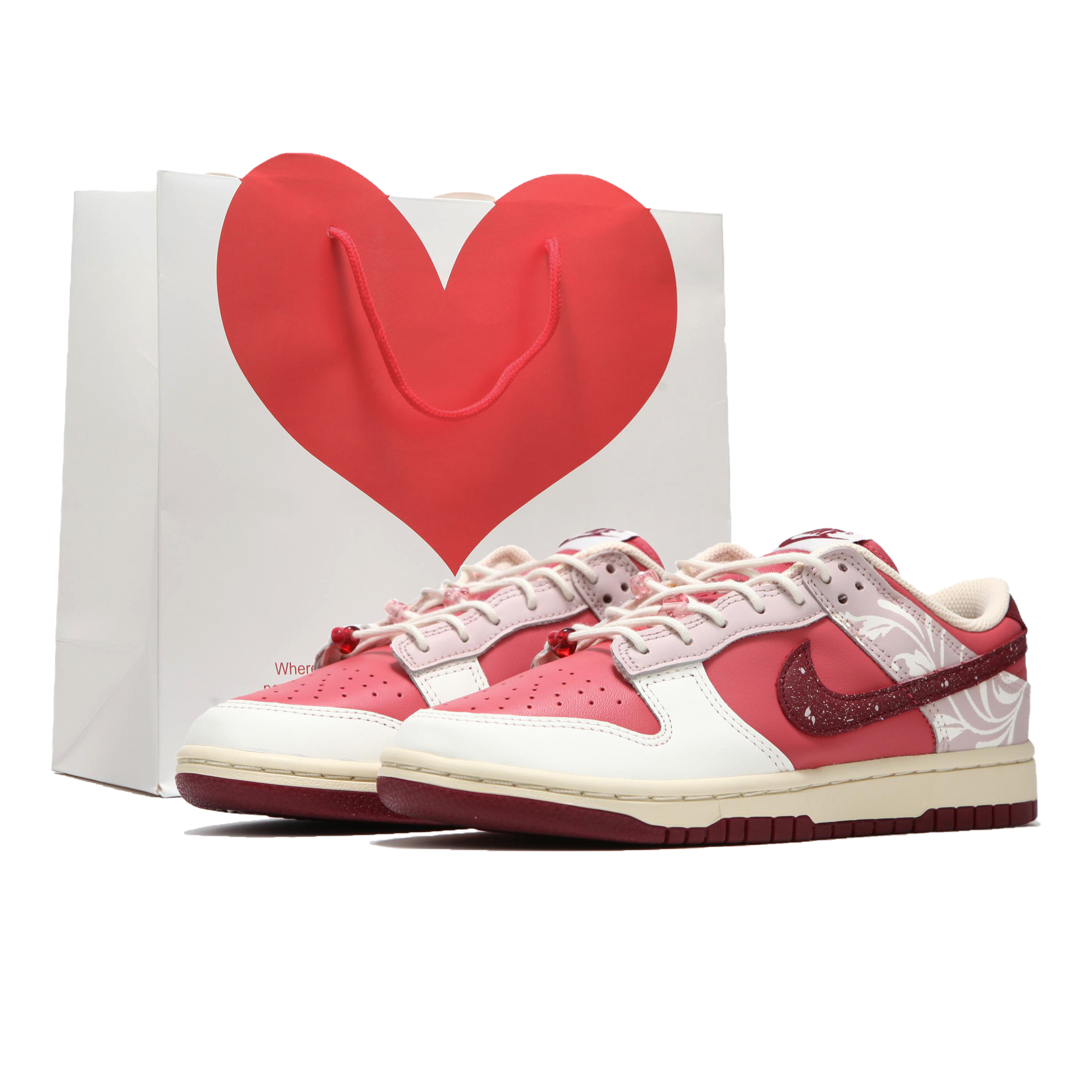 Buy (W) [Kasut Custom] Nike Dunk Low 'Hari Valentine' HF0736-161(Team82-女款柏拉图腾S-BOX)
