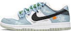 Order 【定制球鞋】Nike Dunk Low FZBB 情人節 特殊禮盒 解構鞋帶 閃電 愛心 低幫 板鞋 女款 藍黑