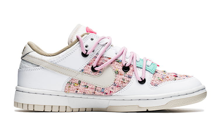 Order (W) 나이키 덩크 로우 '발렌타인데이 화이트 핑크' (커스텀) DX6060-121(TeamB-女款小香风白粉I-BOX)